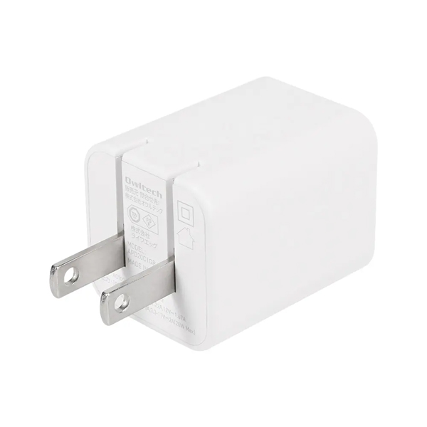 AC充電器/USB充電器/PD20W/1ポート/GaN採用/スマホ充電/PD対応iPad、iPhone、iPod、スマートフォン、タブレットPC、Wi-Fiルーター、加熱式たばこ等/ホワイト