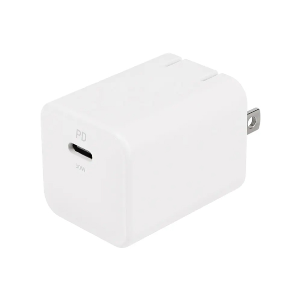 AC充電器/USB充電器/PD30W/1ポート/GaN採用/スマホ充電/PD対応iPad、iPhone、iPod、スマートフォン、タブレットPC、Wi-Fiルーター、加熱式たばこ等/ホワイト