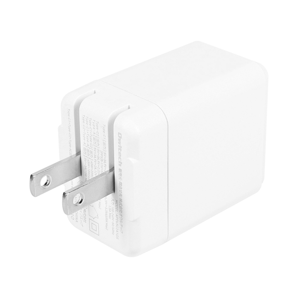 AC充電器/USB充電器/PD65W/窒化ガリウム/3ポート/Type-Cポート/Type-Aポート/ノートパソコン、タブレット、iPhone、iPod、モバイルバッテリー、スマートフォン/ホワイト