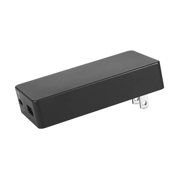 AC充電器/USB充電器/PD65W/窒化ガリウム/2ポート/Type-C/Type-A/薄型/PD対応ノートパソコン、iPad、iPhone、iPod、モバイルバッテリー、スマートフォン/ブラック