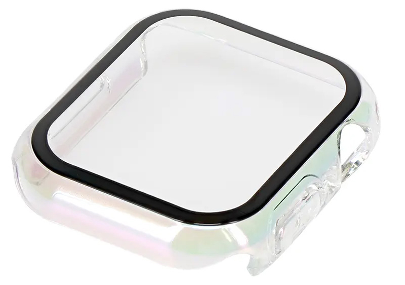 Apple Watchケース/ガラスフィルム一体型ケース/画面保護/41mm/Apple Watch用/オーロラ