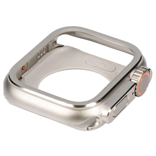 Apple Watch用バンパーケース/アップルウォッチケース/44mm/着せ替え/TACTIX/簡単着脱/ナチュラルチタニウム