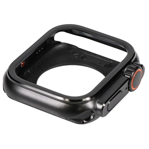 Apple Watch用バンパーケース/アップルウォッチケース/45mm/着せ替え/TACTIX/簡単着脱/ブラックチタニウム