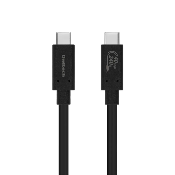 スマホ・タブレット用USBケーブル/USB（C-C）/Power Delivery対応/PD240W/8K/60Hz/40Gbps/映像出力/超高速充電/USB4 Gen3/Thunderbolt 3・4互換/1m/100cm/ブラック