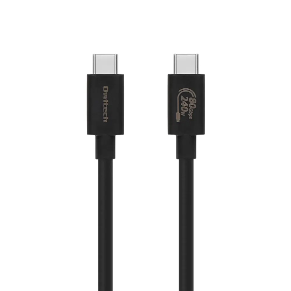 スマホ・タブレット用USBケーブル/USB（C-C）/Power Delivery対応/PD240W/8K/60Hz/80Gbps/映像出力/超高速充電/USB4 Gen4/Thunderbolt 3・4・5互換/1m/100cm/ブラック