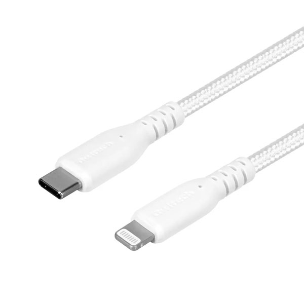Lightningケーブル/USB Type-C to Lightning/PD60W/MFi認証/やわらか/超タフ/断線に強い/高速充電/データ転送/1m/100cm/ホワイト