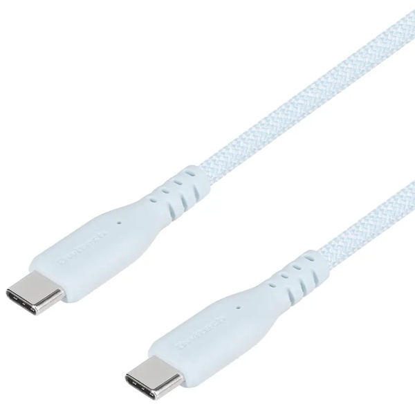 スマホ・タブレット用USBケーブル/USB2.0規格準拠/USB（C-C）/Power Delivery対応/PD60W/超タフ/やわらか/データ転送/3m/300cm/ブルー