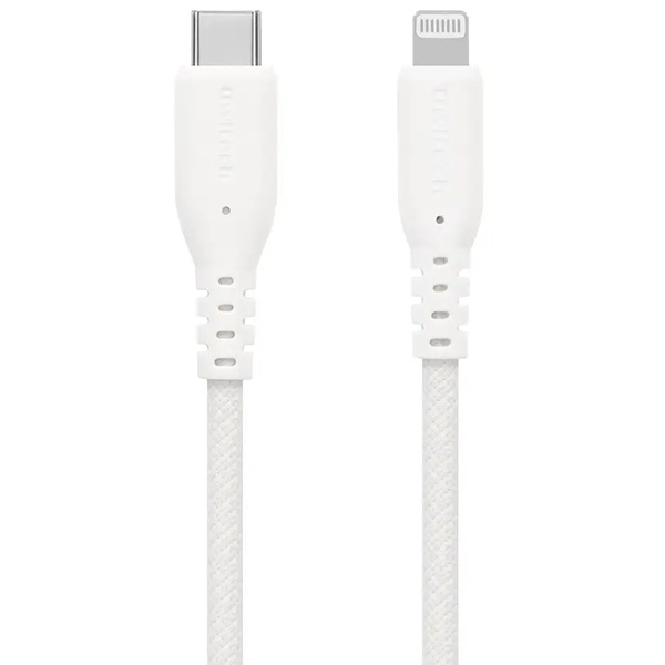 Lightningケーブル/USB Type-C to Lightning/PD60W/MFi認証/やわらか/超タフ/断線に強い/高速充電/データ転送/1m/100cm/ホワイト