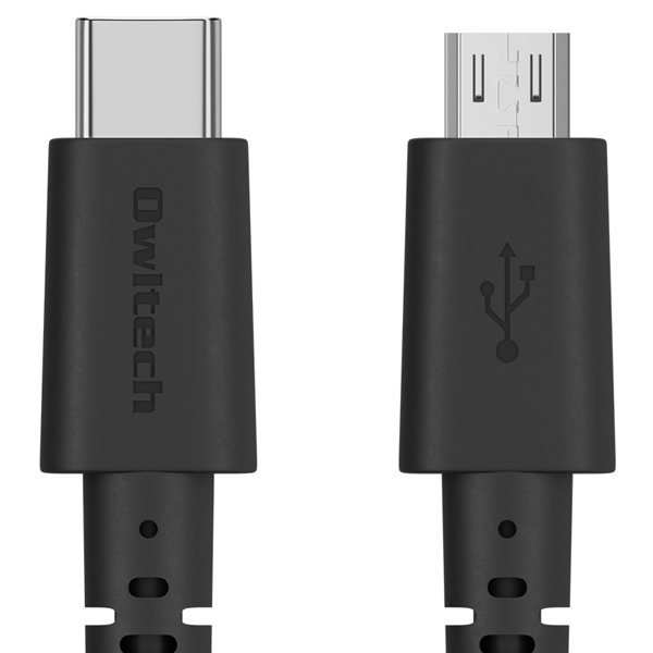 ケーブル/USB Type-C to microUSB/USB Type-Cオス to microUSB/データ転送/断線に強い/1m/100cm/ブラック