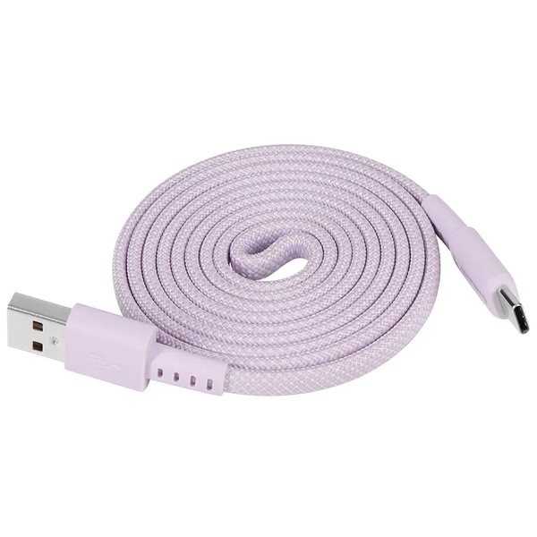 スマートフォン用USBケーブル/A-C/（Aオス-Cオス）/USB2.0規格準拠/データ転送/超タフ/マグネットケーブル/3A/耐屈曲5万回/1.2m/120cm/パープル