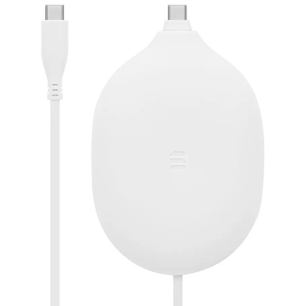 スマホ・タブレット用USBケーブル/USB2.0規格準拠/USB（C-C）/PD60W/Softシリーズ/シリコンケーブル/シリコンケース付/データ転送/2m/200cm/ホワイト