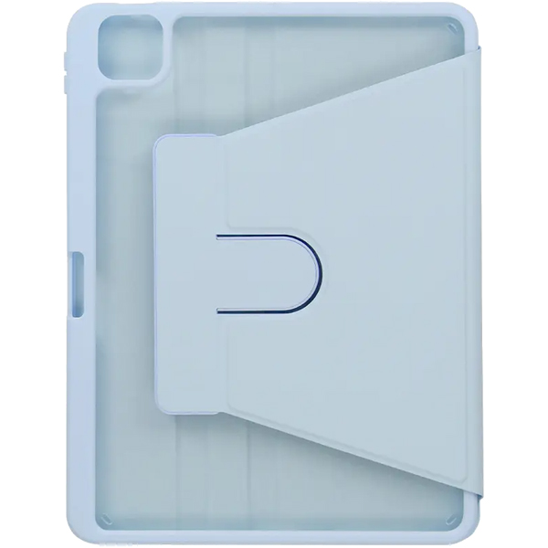 タブレットケース/iPadケース/iPad Pro 11インチ/iPad Air 10.9インチ対応/360度回転可能/角度2段階調整可能/Apple Pencil収納可能/パウダーブルー