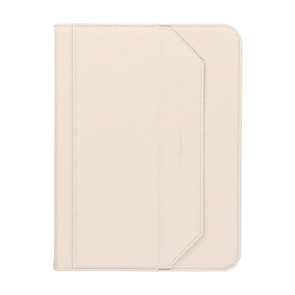 iPadケース/第2世代Apple Pencil収納用ペンホルダー付き/シュリンクレザー/iPad Air 11インチ(M3・M2)対応/iPad 10.9インチ(第5・4世代)対応/サンドベージュ