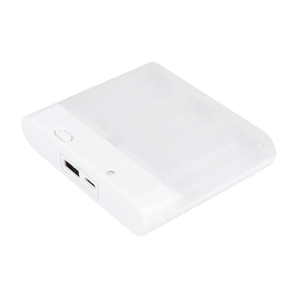 モバイルバッテリー/乾電池式/単3形×6本/USB Type-C×1/Type-A×1/1.5A出力/スマートフォン、Wi-Fiルーター、加熱式たばこなど各種対応/持ち運び/防災/ホワイト