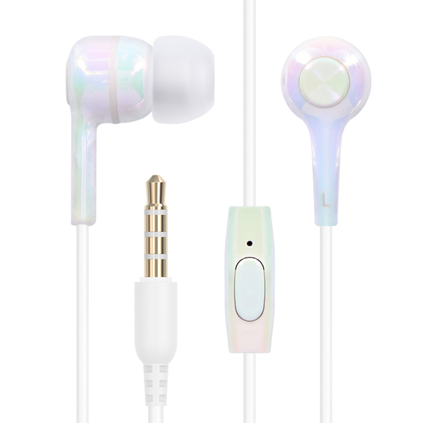 ステレオイヤホン/インナーイヤー/カナル/EPMC04シリーズ/ハンズフリー通話/リモコン＆マイク付き/1.2m/オーロラ