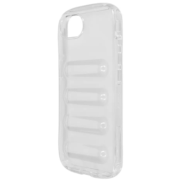 iPhoneケース/背面ケース/iPhone 17e用/iPhone 16e用/観ラクるケース Rib（リブ）/リングストラップ付き/クリア
