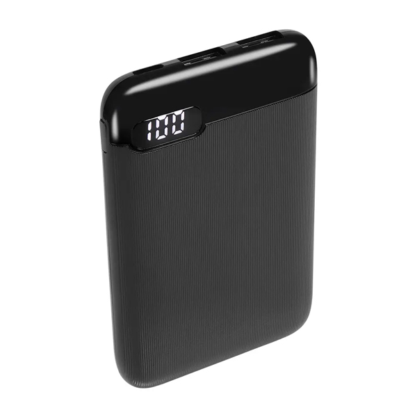 モバイルバッテリー/LPB5022シリーズ/5000mAh/15W/デジタル残量表示/iPhone、iPad、スマートフォン、タブレット、Bluetoothイヤホン、電子タバコ、各種対応/ブラック