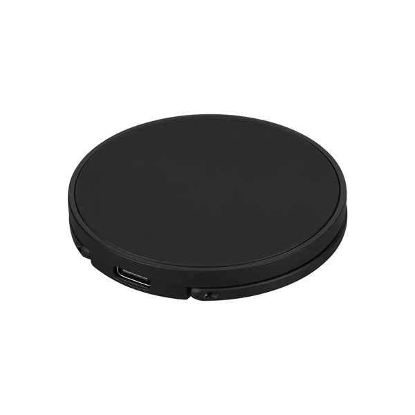 Qi規格対応ワイヤレス充電器/マグネット/急速充電/5W/7.5W/10W/15W/スタンド/バンカーリング/ブラック