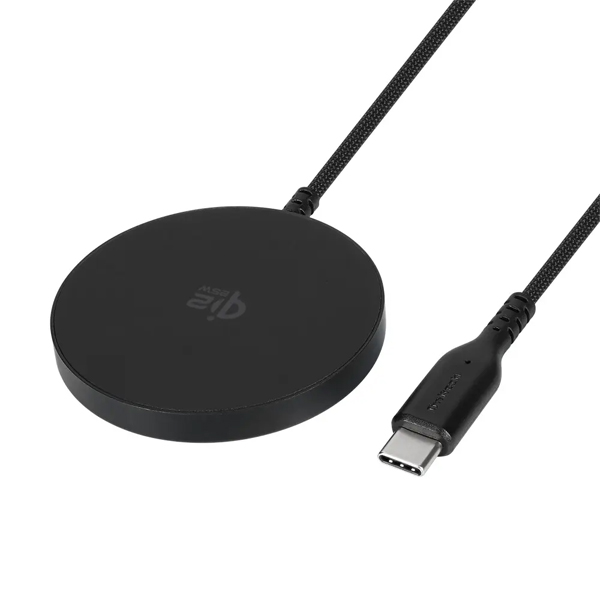 Qi規格対応ワイヤレス充電器/マグネット/ケーブル一体型/Type-Cケーブル/Qi2認証取得/5W/7.5W/10W/15W/25W/ブラック
