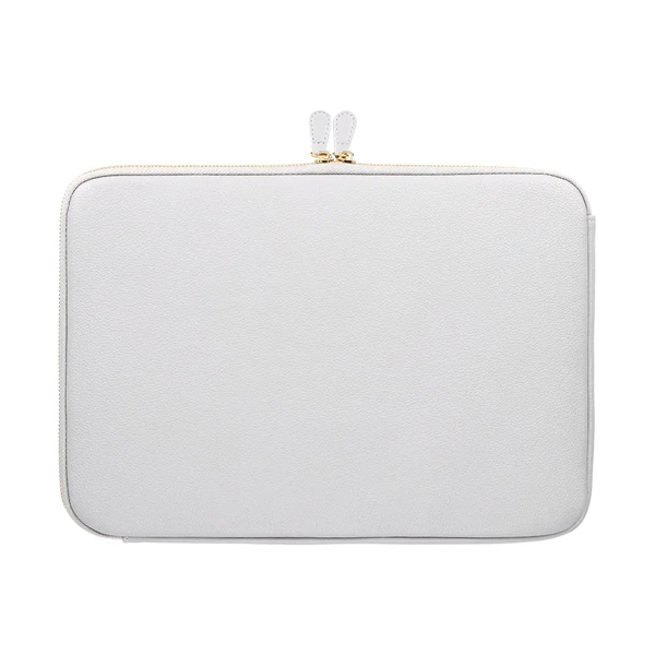 ノートPCケース/2WAY/バッグ/13～14インチ対応/Mignonne/ダブルファスナー/耐衝撃/シュリンクレザー/ポケットあり/ダルブルー