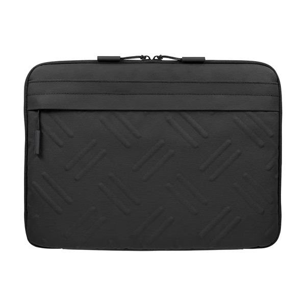 ノートPCケース/2WAY/バッグ/13～14インチ対応/TACTIX/ダブルファスナー/耐衝撃/縞鋼板柄/ポケットあり/ブラック