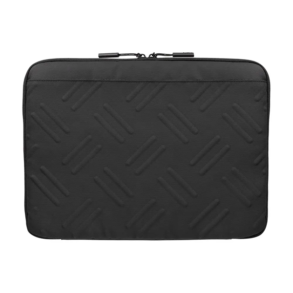 ノートPCケース/2WAY/バッグ/13～14インチ対応/TACTIX/ダブルファスナー/耐衝撃/縞鋼板柄/ポケットあり/ブラック