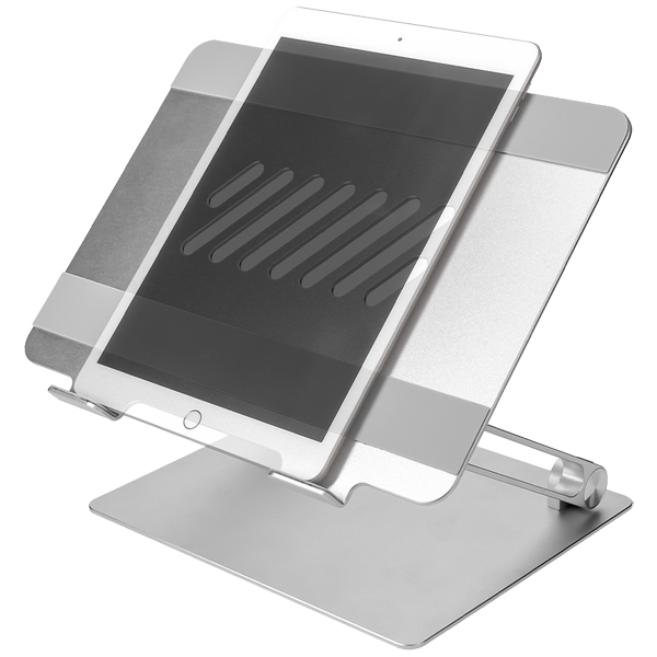 ノートPCスタンド/タブレットスタンド/PCST01シリーズ/アルミニウム/調整自由/シルバー
