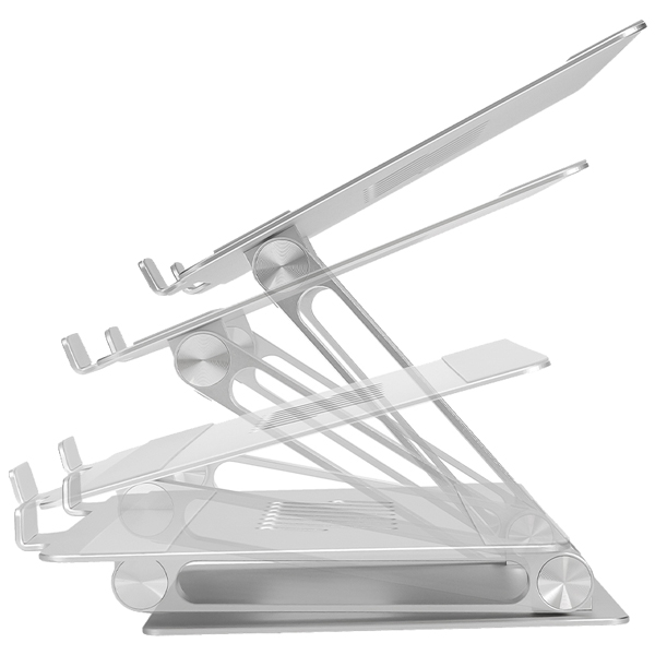 ノートPCスタンド/タブレットスタンド/PCST01シリーズ/アルミニウム/調整自由/シルバー