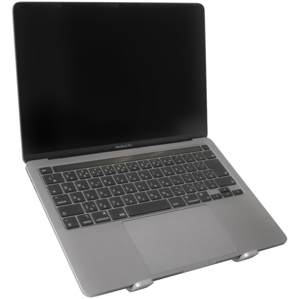 ノートPCスタンド/タブレットスタンド/PCSTD03シリーズ/アルミニウム/6段階調整/折りたたみコンパクト/ブラック