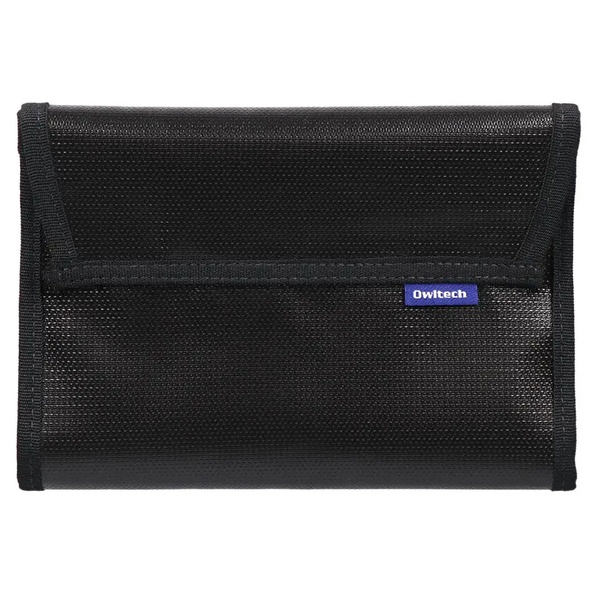 セーフティポーチ/モバイルバッテリー専用/難燃性素材で燃えにくい/耐熱温度500度/ブラック
