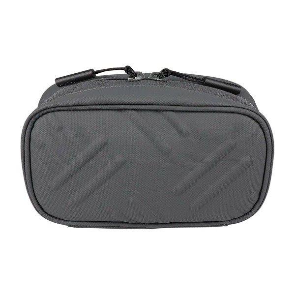 ガジェットポーチ/パノラマオープン/大容量/ダブルファスナー/TACTIX/縞鋼板柄/グレー