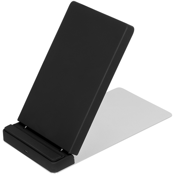 充電器/Qi規格対応ワイヤレス充電器/急速充電/5W/7.5W/10W/スタンド/横置き/縦置き/ブラック