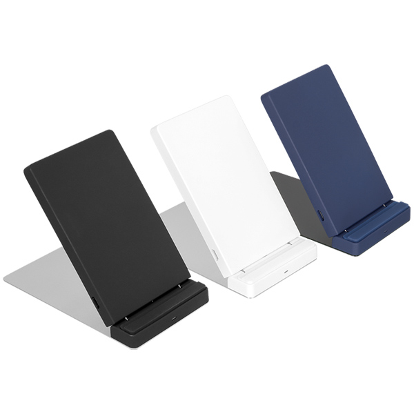 充電器/Qi規格対応ワイヤレス充電器/急速充電/5W/7.5W/10W/スタンド/横置き/縦置き/ブラック