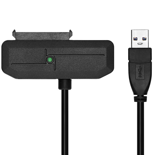 SATA接続 2.5インチ/3.5インチ SSD/HDD 対応SATA⇒USB3.2 Gen1 Type-A 変換アダプター 製品サイズ約76(W)×26.5(D)×15(H)mm