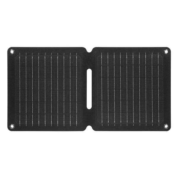 ソーラーパネル/折りたたみ式/コンパクト/持ち運び簡単/スマートフォン充電/単結晶シリコンパネル/10W/グレー