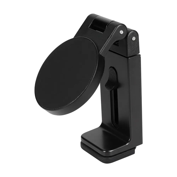スマホスタンド/スマートフォン用/MagSafe対応/クリップ取り付けタイプ/マグネット式/ブラック