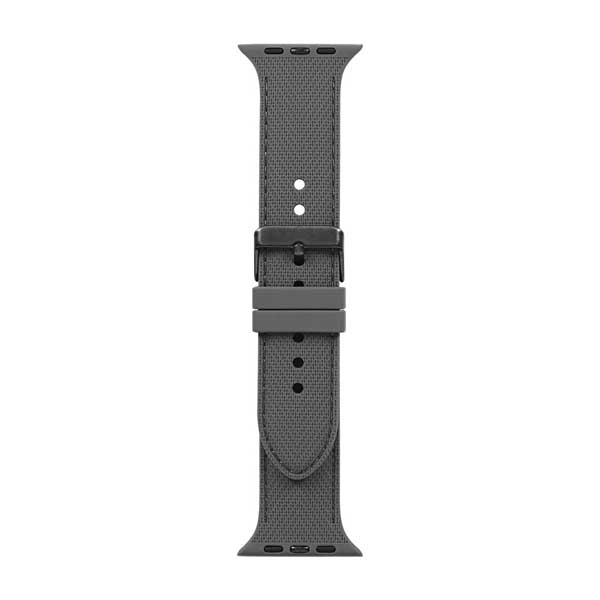 Apple Watch用バンド/アップルウォッチバンド/42mm/44mm/45mm/49mm/シリコンバンド/ステンレスバックル/チャコールグレー
