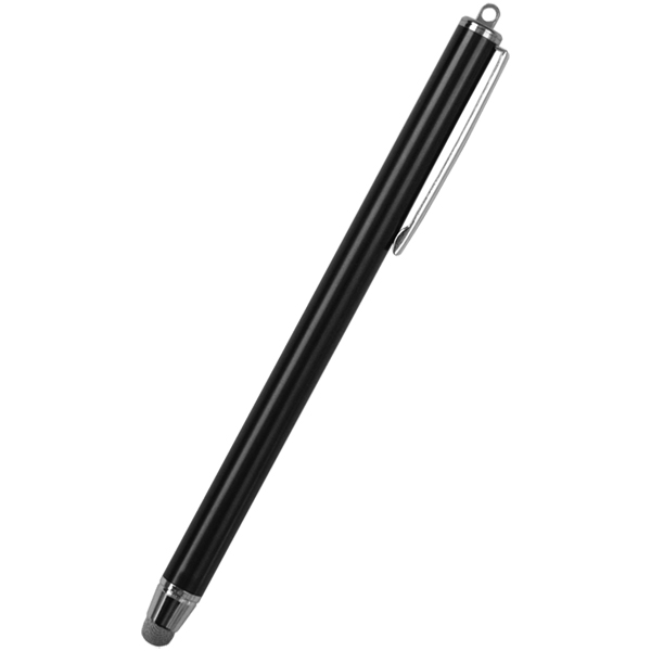 スマートフォン・タブレット用タッチペン/TPSE05シリーズ/導電繊維タッチペン/導電繊維のペン先/クリップ付き/ブラック