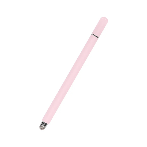 スマートフォン・タブレット用タッチペン/TPSE14シリーズ/2way/導電繊維型/ディスク型/マグネットキャップ/ピンク