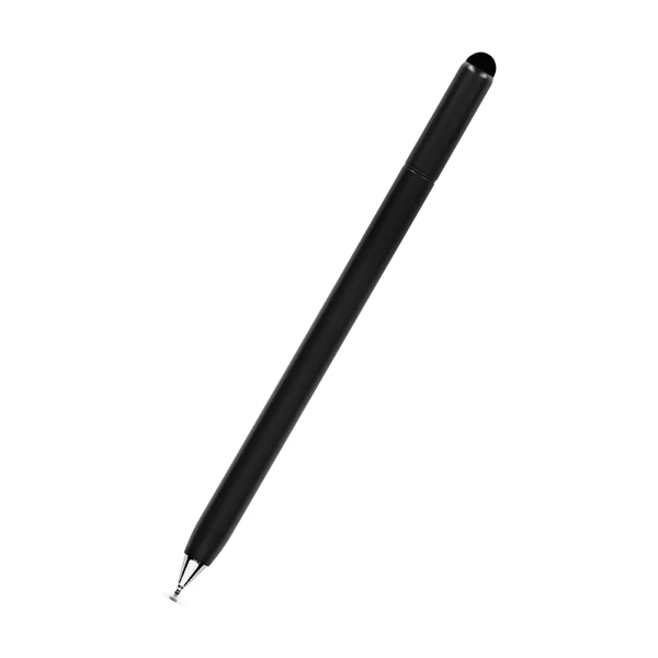 スマートフォン・タブレット用タッチペン/TPSE15シリーズ/2way/超感度ファイバー/ディスク型/スクリューキャップタイプ/ブラック