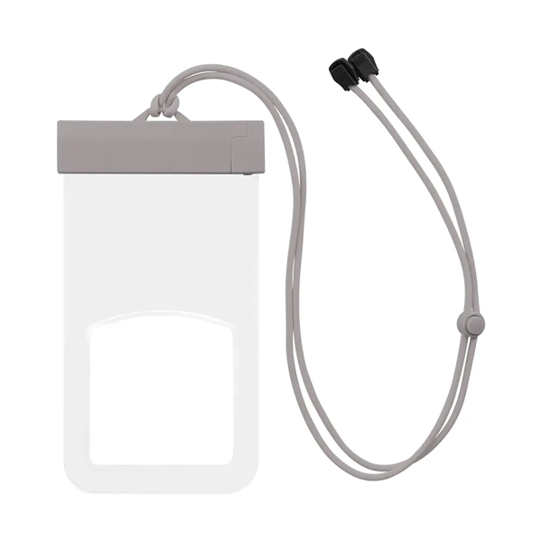 防水ケース/スライド開閉/ニュアンスカラー/IPX8/ストラップ付/2WAY/ラテグレージュ