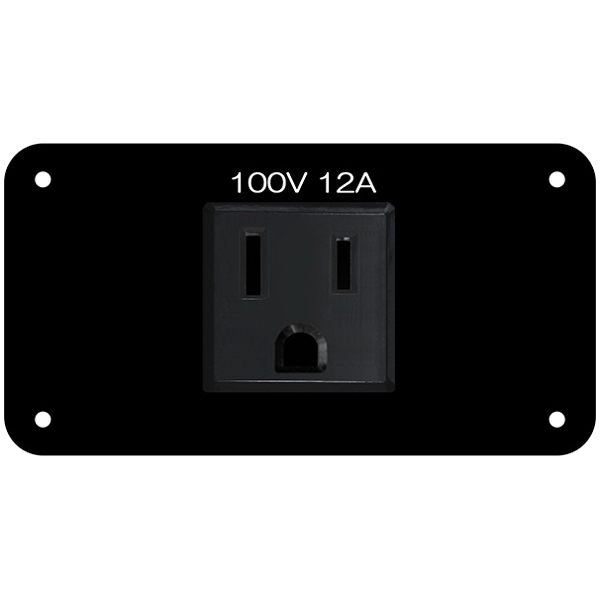 電源1口パネル アース付