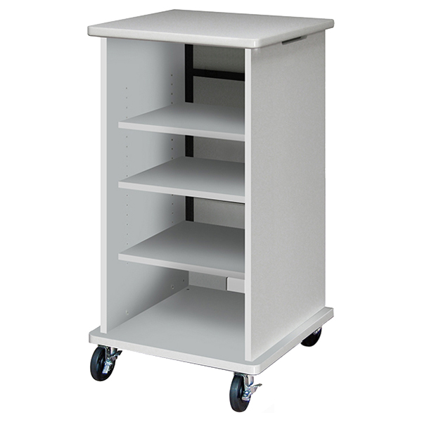 AVキャビネット/ノーマルキャビネット1000タイプ/棚板/100φキャスター/ホワイト/扉なし