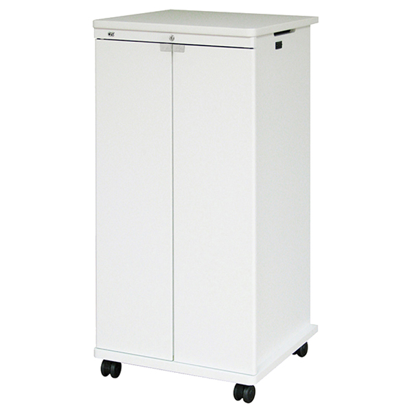 AVキャビネット/ノーマルキャビネット1200タイプ/棚板/60φキャスター/ホワイト/木扉