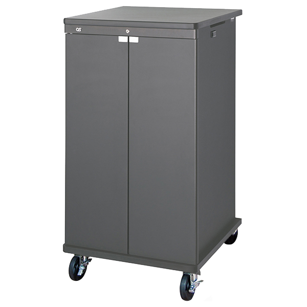 AVキャビネット/EIA19U/100φキャスター/ブラック/木扉