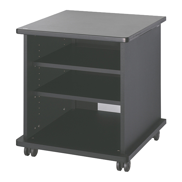 AVキャビネット/ノーマルキャビネット700タイプ/棚板/60φキャスター/ブラック/扉なし