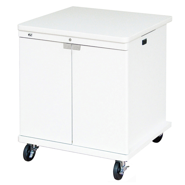 AVキャビネット/ノーマルキャビネット700タイプ/棚板/100φキャスター/ホワイト/木扉