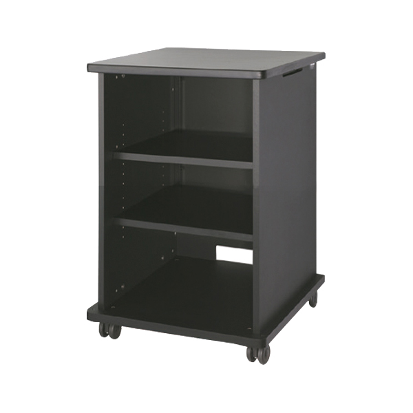 AVキャビネット/ノーマルキャビネット900タイプ/棚板/60φキャスター/ブラック/扉なし