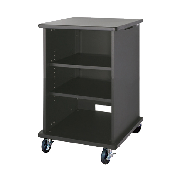 AVキャビネット/ノーマルキャビネット900タイプ/棚板/100φキャスター/ブラック/扉なし