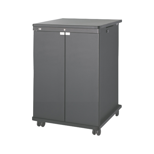 AVキャビネット/ノーマルキャビネット900タイプ/棚板/60φキャスター/ブラック/木扉